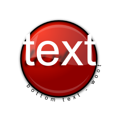 Download free letter text red round icon